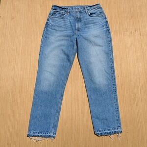 Etica Ethically Made Organic Cotton Finn Slim Straight Blue Denim Jeans Women 29